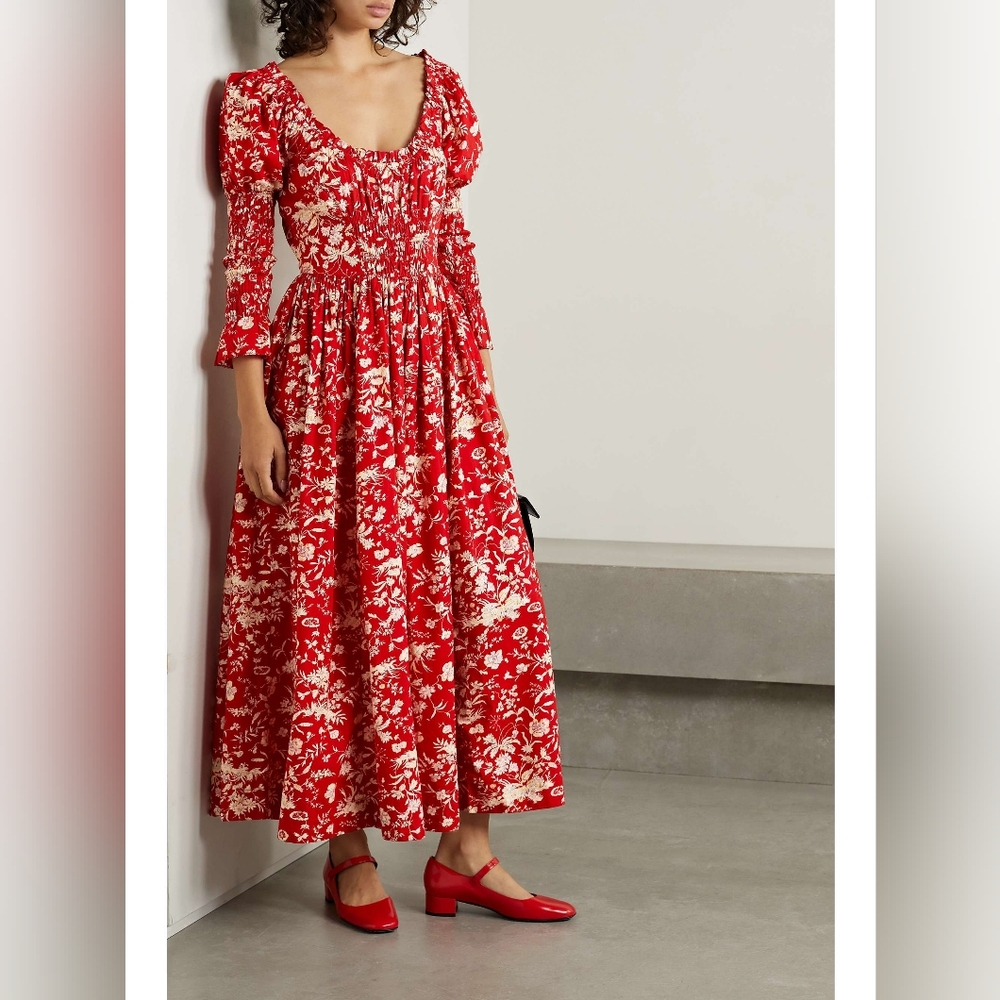 NWT-Doen Meribel-Oaks Bluff Floral Dress-Size Small